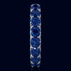 3.60CT AAA SAPPHIRE 14KT WHITE GOLD CLASSIC SHARED PRONG ETERNITY LOVE FUN RING