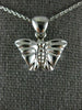 ESTATE 14KT WHITE GOLD 3D HANDCRAFTED CLASSIC BUTTERFLY FLOATING PENDANT #25153