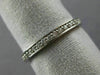 ESTATE .40CT ROUND DIAMOND 14KT WHITE GOLD 3D CHANNEL SET ETERNITY RING #22398