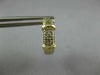 ESTATE .12CT DIAMOND 14KT YELLOW GOLD 2 ROW PAVE HUGGIE HANGING EARRINGS #26694