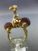 EXTRA LARGE 2.33CT DIAMOND & AAA MULTI GEM 18KT ROSE GOLD LOBSTER SCORPION RING