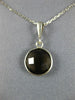 ESTATE 3.0CT AAA SMOKEY TOPAZ 14KT WHITE GOLD 3D CLASSIC BEZEL ROUND PENDANT