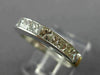 ESTATE 1.20CT DIAMOND 14KT & 18KT TWO TONE GOLD WEDDING ANNIVERSARY RING #9695
