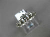 ANTIQUE .52CT DIAMOND 18K WHITE GOLD 3D FILIGREE SOLITAIRE ENGAGEMENT RING #6195
