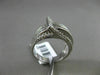 ESTATE WIDE 1.60CT ROUND & PRINCESS CUT DIAMOND 14KT WHITE GOLD 3D BELT FUN RING
