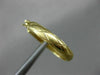 ESTATE 14KT YELLOW GOLD 3D CLASSIC MATTE & SHINY X LOVE HOOP EARRINGS #26314
