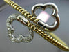 ESTATE WIDE .12CT DIAMOND 14KT 2 TONE GOLD 3D FLOWER FLEXIBLE BANGLE BRACELET