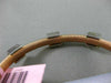 ESTATE .75CT DIAMOND 14KT WHITE & ROSE GOLD SQUARE MESH FLEXIBLE BANGLE BRACELET