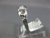 ANTIQUE .10CT OLD MINE DIAMOND 14KT WHITE GOLD 3D FILIGREE ENGAGEMENT RING #1571