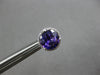 2.21CT DIAMOND & AAA AMETHYST 14K WHITE GOLD 3D ROUND CLASSIC HALO STUD EARRINGS