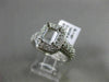 ESTATE WIDE .75CT DIAMOND 14KT WHITE GOLD EMERALD CUT SEMI MOUNT ENGAEGMENT RING