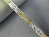 ANTIQUE 1.15CT DIAMOND 14KT WHITE & YELLOW GOLD 3D FILIGREE FUN BRACELET #22381