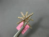 ESTATE LARGE .48CT ROUND DIAMOND 18KT YELLOW GOLD STAR FLOWER SNOWFLAKE RING