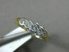 ESTATE .75CT DIAMOND 14KT WHITE & YELLOW GOLD 5 STONE GRADUATING SEMI BEZEL RING