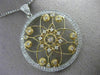 ESTATE 1.36CT DIAMOND 14KT 2 TONE GOLD 3D FILIGREE BY THE YARD CIRCULAR PENDANT