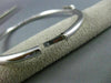 ESTATE .42CT DIAMOND 14K WHITE GOLD 3D SQUARE BOW DESIGN CLASSIC BANGLE BRACELET