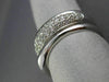 ESTATE .57CT ROUND DIAMOND 14KT WHITE GOLD 3D MULTI ROW SEMI ETERNITY FUN RING