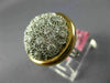 ESTATE EXTRA LARGE .46CT DIAMOND 18K WHITE & ROSE GOLD 3D DOME SHAPE FLOWER RING