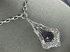 ANTIQUE EXTRA LARGE 38.0CT DIAMOND & AAA AMETHYST 18K WHITE GOLD LARIAT NECKLACE