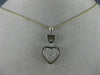 ESTATE .48CT DIAMOND 18K TWO TONE GOLD CLASSIC DOUBLE HEART JOURNEY LOVE PENDANT