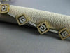 ESTATE WIDE 1.80CT DIAMOND 18KT 2 TONE GOLD 3D MULTI SHAPE BY THE YARD BRACELET