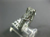 ESTATE .73CT ROUND & OVAL DIAMOND 14KT WHITE GOLD CLASSIC ENGAGEMENT RING #25939