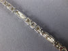 .75CT DIAMOND 14KT WHITE GOLD CLASSIC MATTE & SHINY BEZEL TENNIS BRACELET #1471