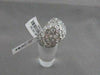ANTIQUE WIDE FILIGREE 2.05CTW DIAMOND 18KT WHITE GOLD RING JUST AMAZING!!!!!!!!!