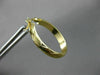 ESTATE 14KT YELLOW GOLD 3D CLASSIC MATTE & SHINY X LOVE HOOP EARRINGS #26314