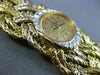 ESTATE LARGE & LONG BAUME & MERCIER .88CT DIAMOND 18K TWO TONE GOLD WOVEN WATCH