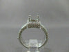 ESTATE WIDE 1.67CT DIAMOND 14KT WHITE GOLD HALO SEMI MOUNT ENGAGEMENT RING #2874