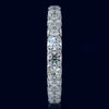 3.10CT DIAMOND 14KT WHITE GOLD 3D SHARED PRONG ETERNITY WEDDING ANNIVERSARY RING