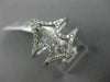 ESTATE LARGE .31CT DIAMOND 18KT WHITE GOLD 3D OPEN ANCHOR FRIENDSHIP FUN RING