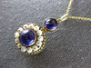 ANTIQUE LARGE 5CT AAA AMETHYST & PEARL 14KT YELLOW GOLD FLOWER PENDANT #26830