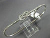 ESTATE LARGE .76CT ROUND DIAMOND 14KT WHITE GOLD 3D LOVE KNOT 3 FINGER FULL RING