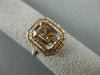 LARGE 2.49CT DIAMOND & AAA MORGANITE 14KT ROSE GOLD OCTAGON HALO ENGAGEMENT RING