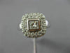 ESTATE WIDE 1.0CT ROUND & PRINCESS DIAMOND 14KT WHITE GOLD SQUARE INVISIBLE RING