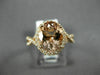 ESTATE LARGE 2.90CT DIAMOND & AAA MORGANITE 14KT ROSE GOLD OVAL ENGAGEMENT RING
