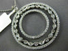 ESTATE 1.26CT DIAMOND 14KT WHITE GOLD 3D FILIGREE BY THE YARD CIRCULAR PENDANT