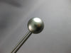 ESTATE LARGE AAA TAHITIAN PEARL 14KT WHITE GOLD 3D 13MM CLASSIC STUD EARRINGS