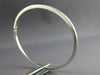 1.7CT DIAMOND 18K WHITE GOLD BAGUETTE CHANNEL SEMI ETERNITY CUFF BANGLE BRACELET