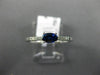 .45CT DIAMOND & AAA OVAL SAPPHIRE 14K WHITE GOLD CLASSIC FRIENDSHIP PROMISE RING