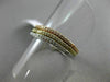 ESTATE WIDE .26CT DIAMOND 14KT WHITE YELLOW ROSE GOLD 3 WAVE STACKABLE LOVE RING