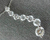 ESTATE LARGE 2.21CT DIAMOND 14KT WHITE GOLD ROUND 7 STONE JOURNEY PENDANT #18485