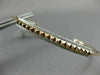 ESTATE .26CT DIAMOND 14KT WHITE & ROSE 3D GOLD PYRAMID SPIKE FUN BANGLE BRACELET