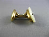 ANTIQUE AAA MOTHER OF PEARL 14K YELLOW GOLD CLASSIC HANDCRAFTED CUFF LINK #26424