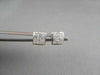 ESTATE 14KT GOLD .50CT PRINCESS DIAMOND STUD EARRINGS F-G VS SIMPLY THE BEST!