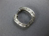 ANTIQUE .36CT DIAMOND 18KT WHITE GOLD SQUARE FILIGREE HUGGIE HOOP EARRINGS #7531