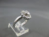 ESTATE LARGE .86CTW 14KT WHITE GOLD 12MM FLOWER ENGAGEMENT COCKTAIL RING #XXX