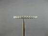 ESTATE .19CT DIAMOND 18KT WHITE GOLD SEMI ETERNITY WEDDING ANNIVERSARY RING BAND